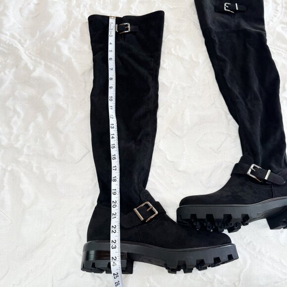 Marc Fisher Ganven Lug Sole Over the Knee Boot Size 7 New - Picture 4 of 6